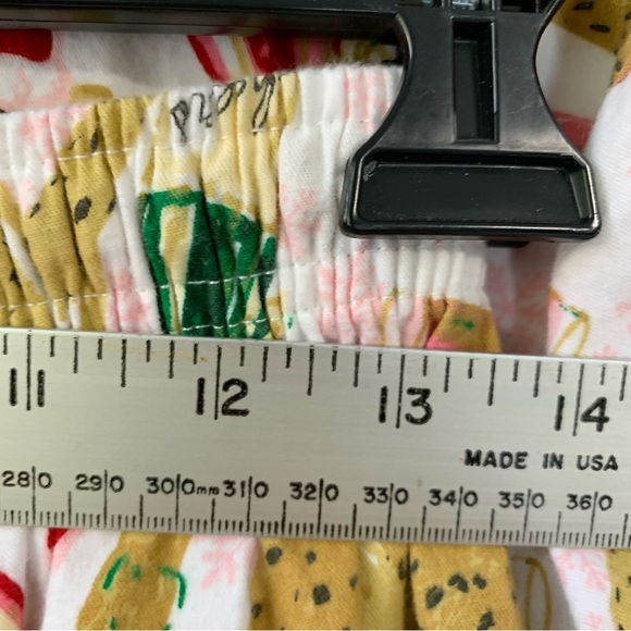 8 Oak Lane holiday leopard with Santa hat and champagne pajamas pant set. Size M - Picture 9 of 14